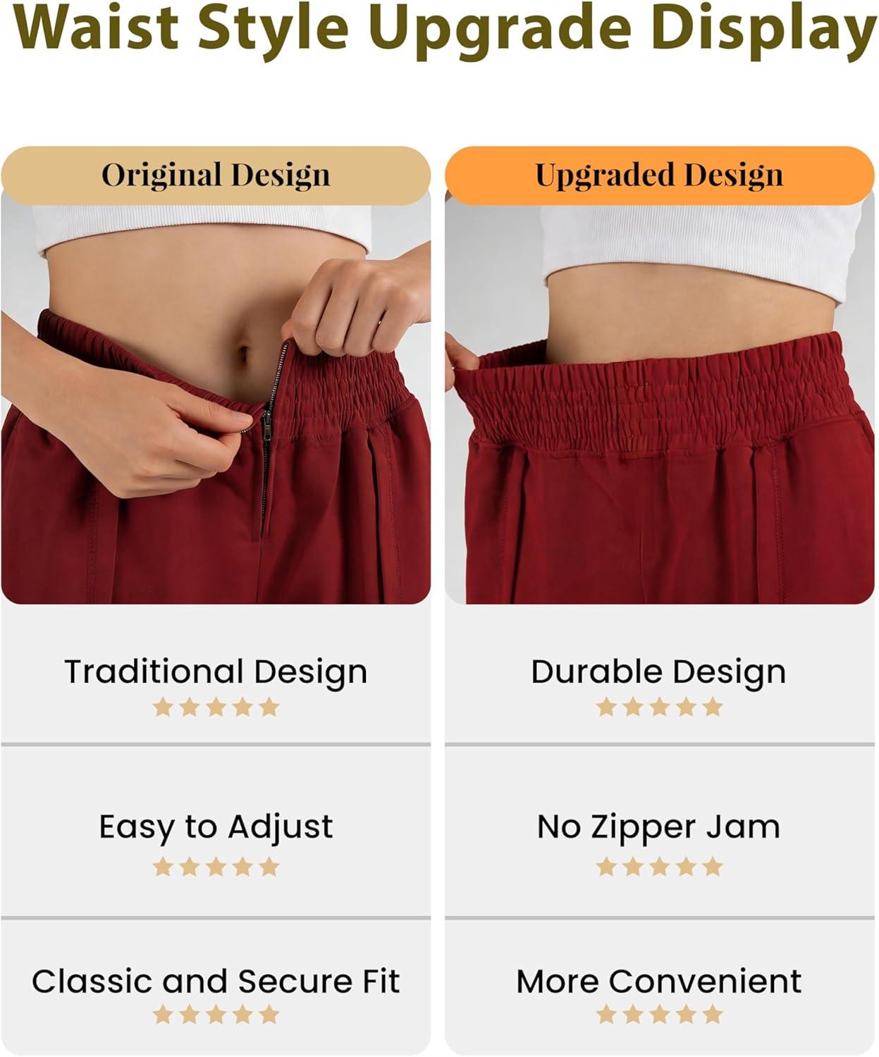 imageTanming Womens Wide Leg Pants Cotton Stretchy High Waisted Palazzo Pants Daily Workout Wear Lounge Sweatpants with PocketsRust